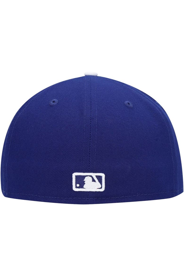 Men's New Era Royal Los Angeles Dodgers White Logo 59FIFTY Fitted Hat, Alternate, color, Royal