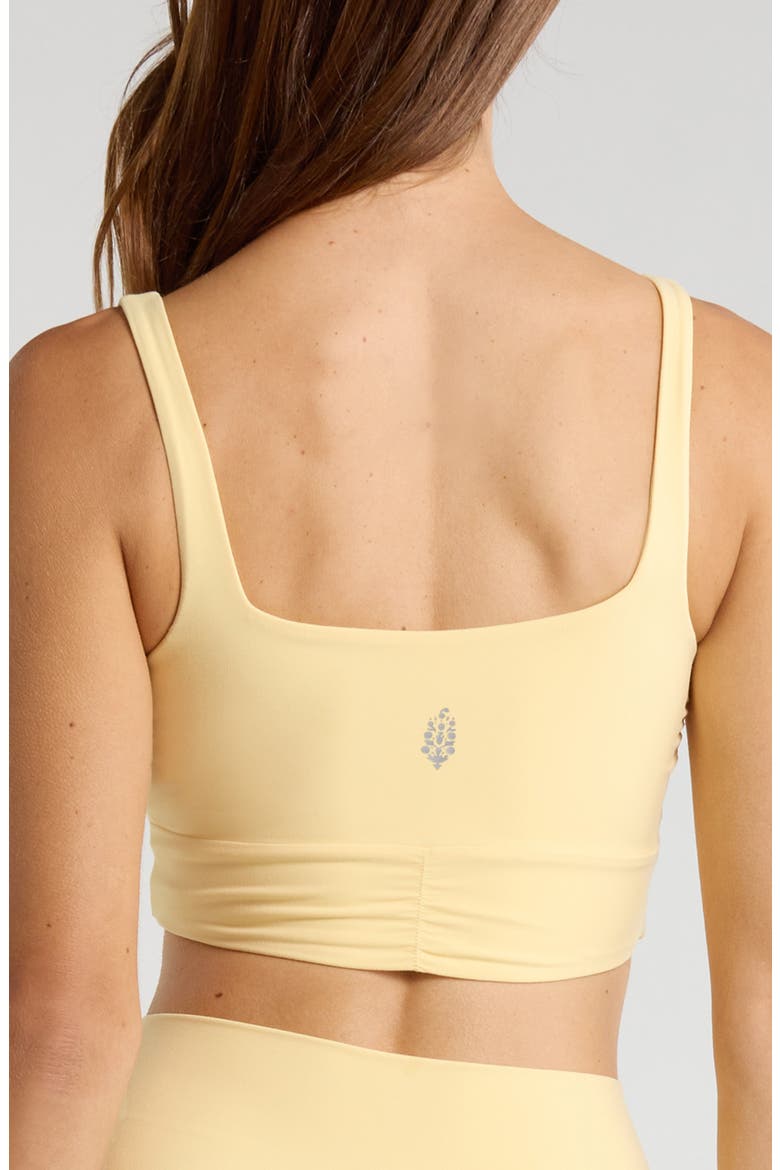 FP Movement Never Better Twist Front Sports Bra, Alternate, color, SUNLIT YELLOW