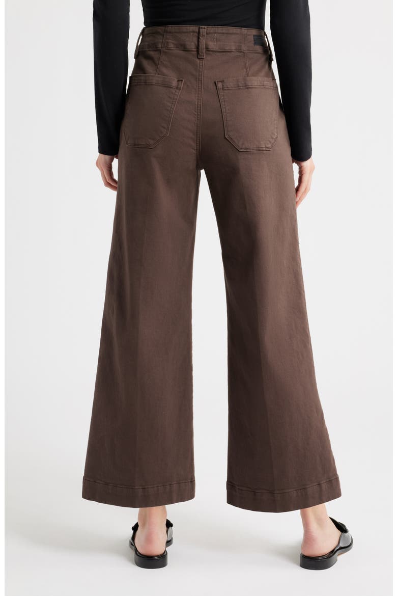 Anessa High Waist Ankle Wide Leg Utility Pants, Alternate, color, RICH CHOCOLATE