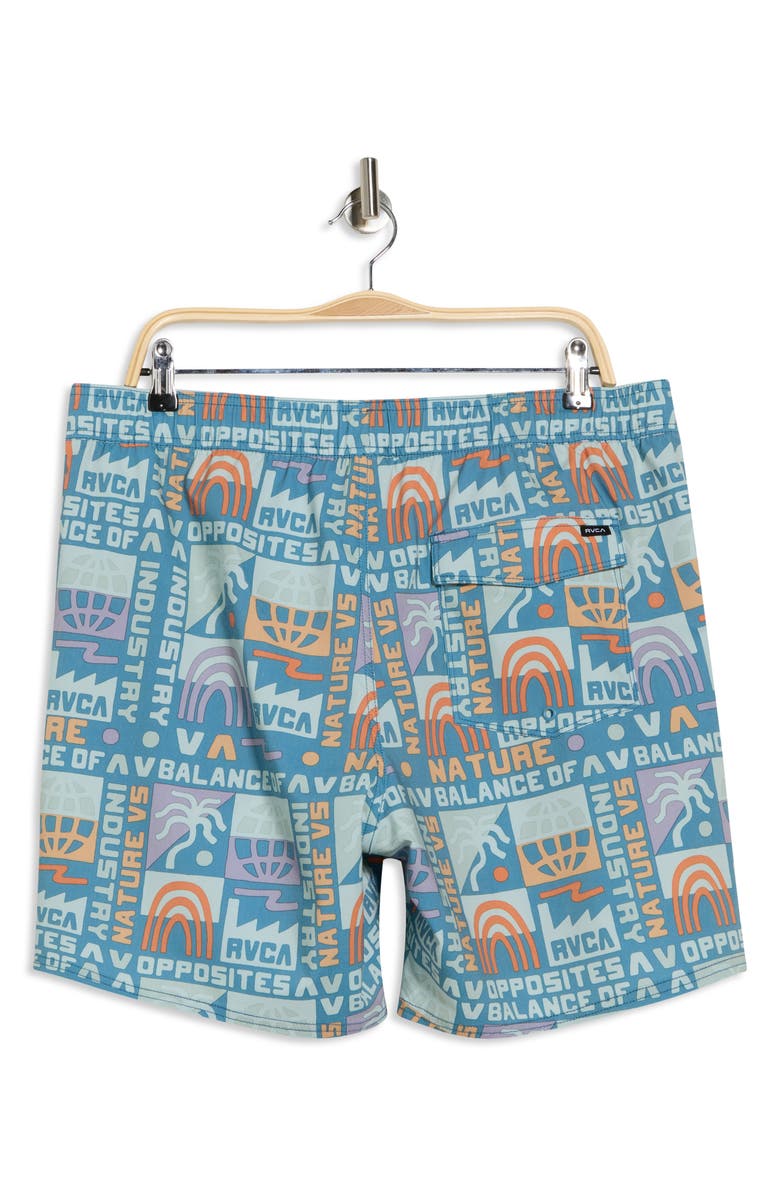 RVCA Atas Swim Trunks, Alternate, color, Vintage Navy