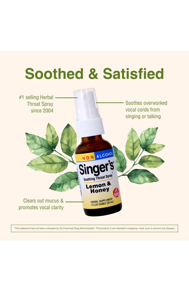 Trace Minerals Singer's Saving Grace Lemon & Honey - Herbal Remedy Spray Aids Throat Comfort & Health - Soothing Hydrating Throat Support - Throat Relief Spray with Licorice - 1 fl oz, Alternate, color, 
