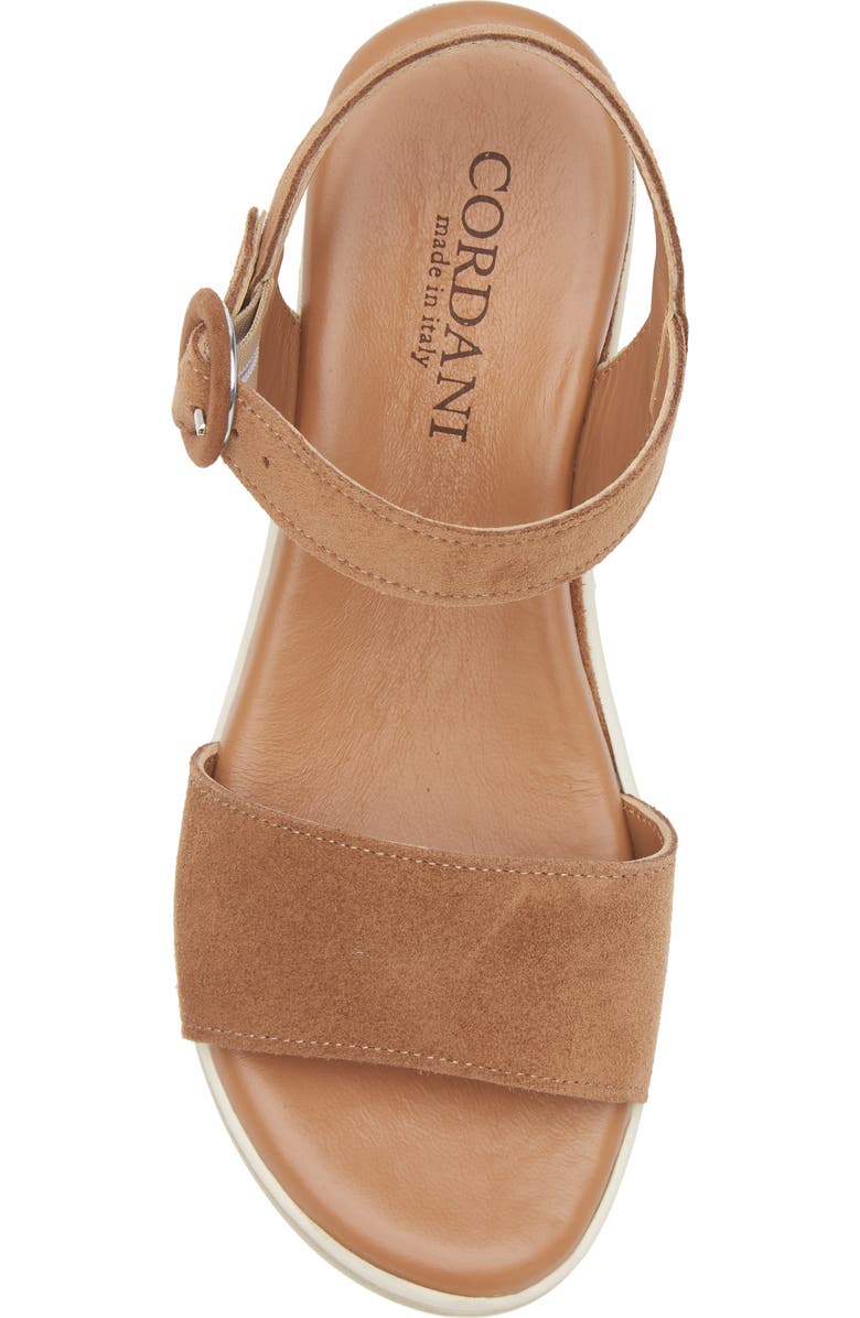 Cordani Arielle Ankle Strap Platform Wedge Sandal, Alternate, color, Clove