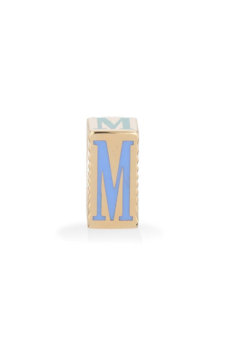 Initial Bead Charm, Alternate, color, YELLOW GOLD M