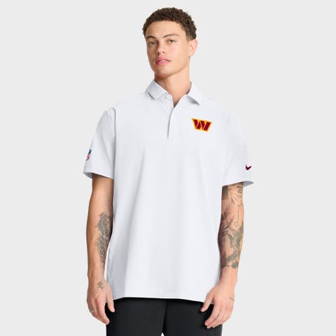 Men's Nike White Washington Commanders Sideline Woven Dri-FIT Polo