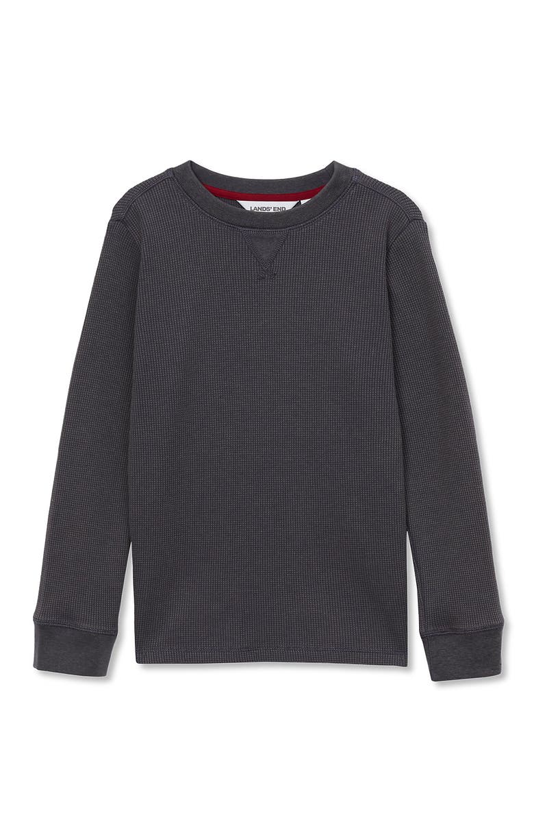 Lands' End Boys Long Sleeve Thermal Shirt, Main, color, Iron Gray
