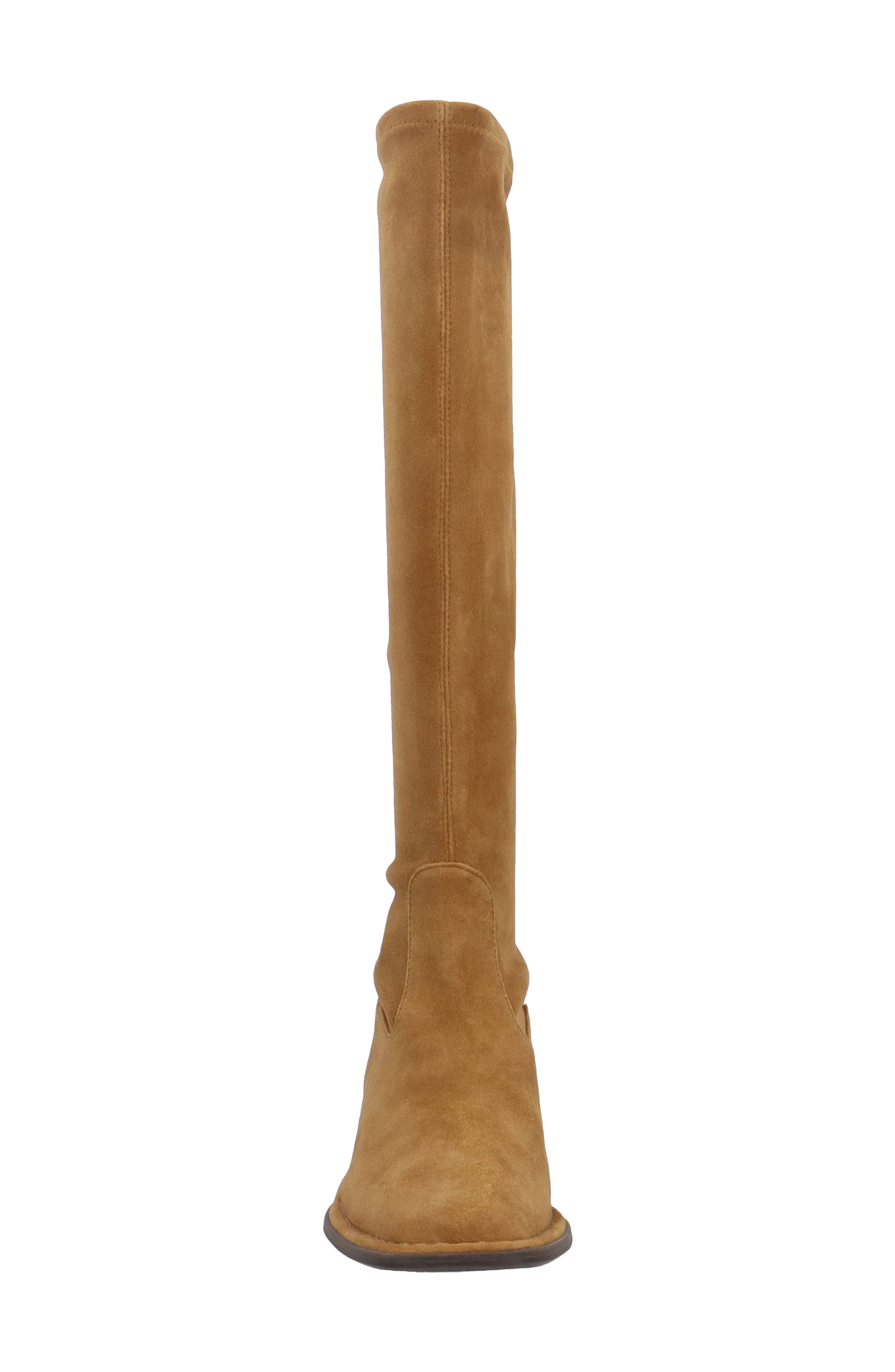 Nolita Stretch Leather Boot, Alternate, color, COFFEE