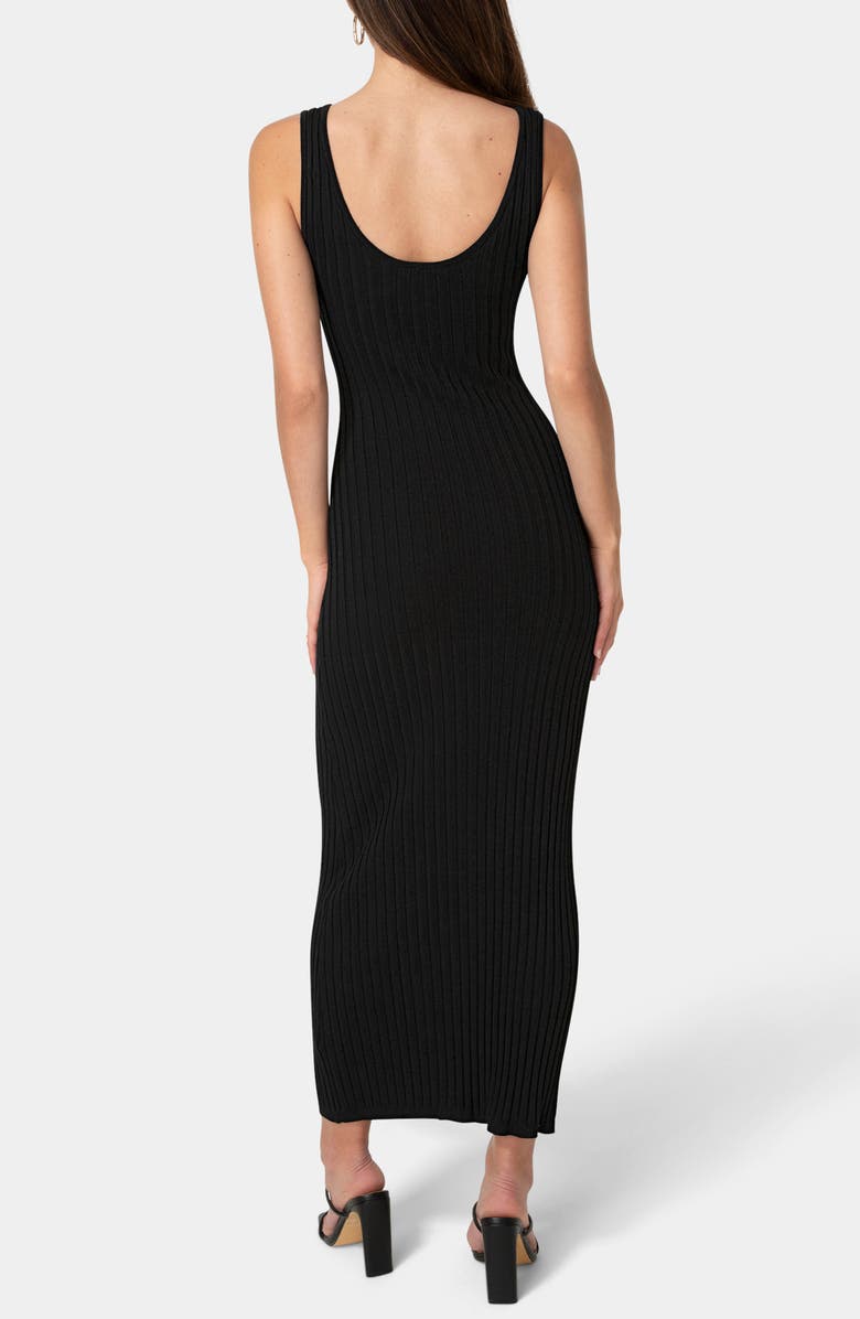 bebe Sleeveless Ribbed Maxi Dress, Alternate, color, 