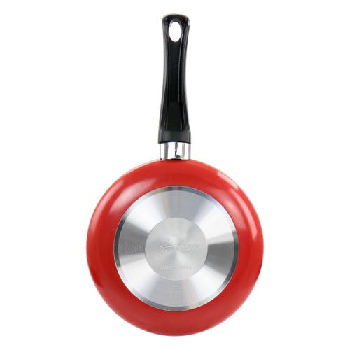 Oster Luneta 9.5 Inch Aluminum Nonstick Frying Pan In Red