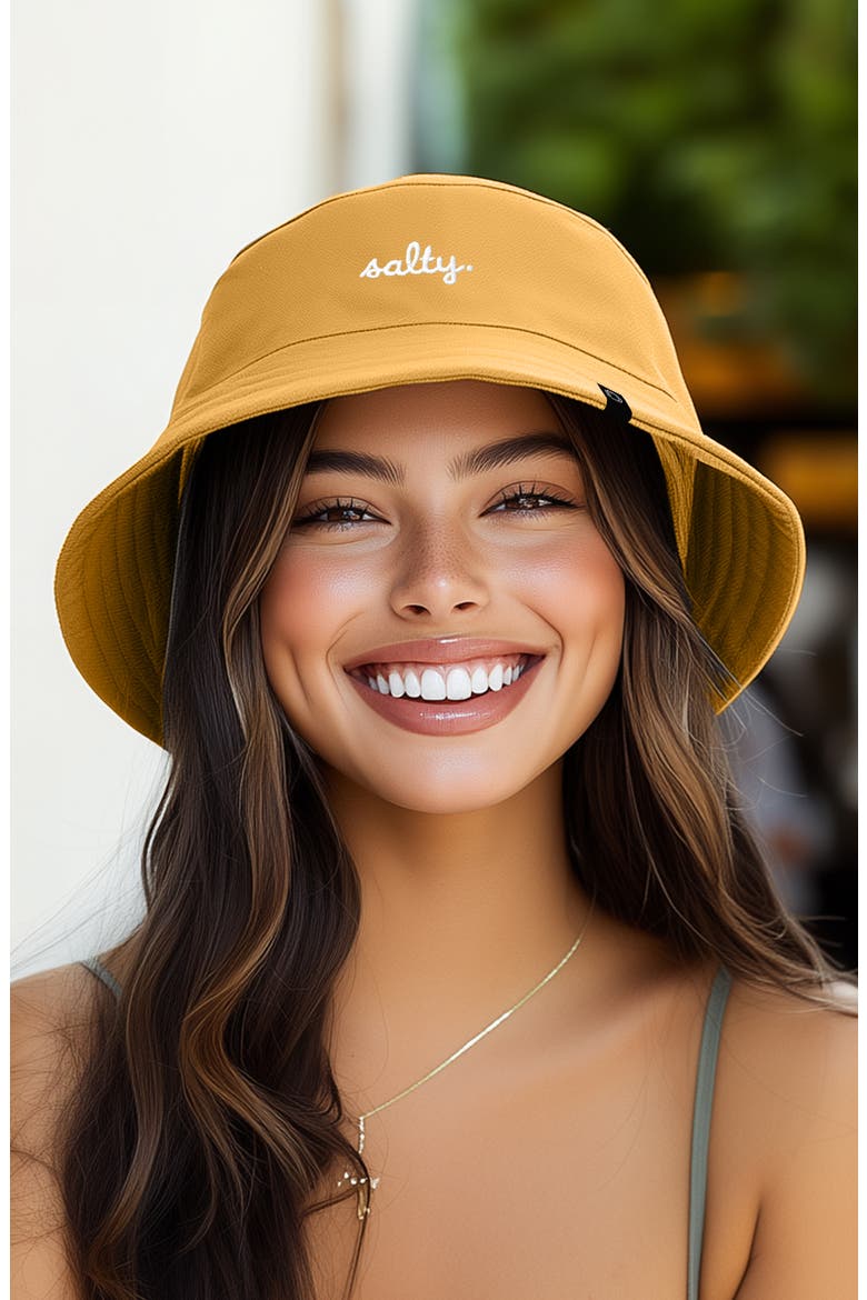 Salty Bucket Hat, Alternate, color, Golden Cream
