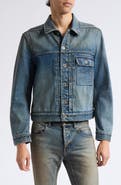 Rick Owens DRKSHDW Stargrove Crop Cotton Denim Jacket
