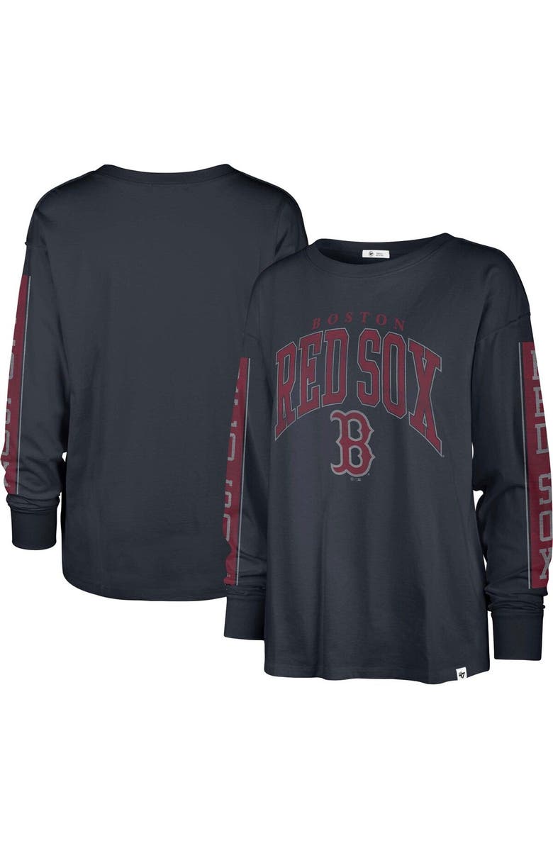 '47 Women's '47 Navy Boston Red Sox Statement Long Sleeve T-Shirt, Main, color, Navy