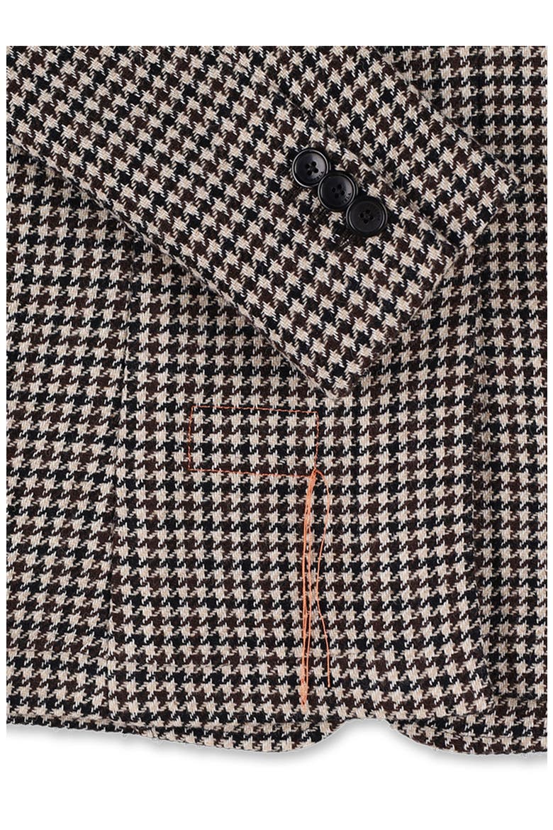 Benjamin Classic Flannel Houndstooth Jacket, Alternate, color, MIX