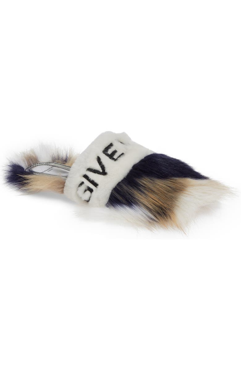Givenchy Bedford Genuine Shearling Flat Mule, Main, color,