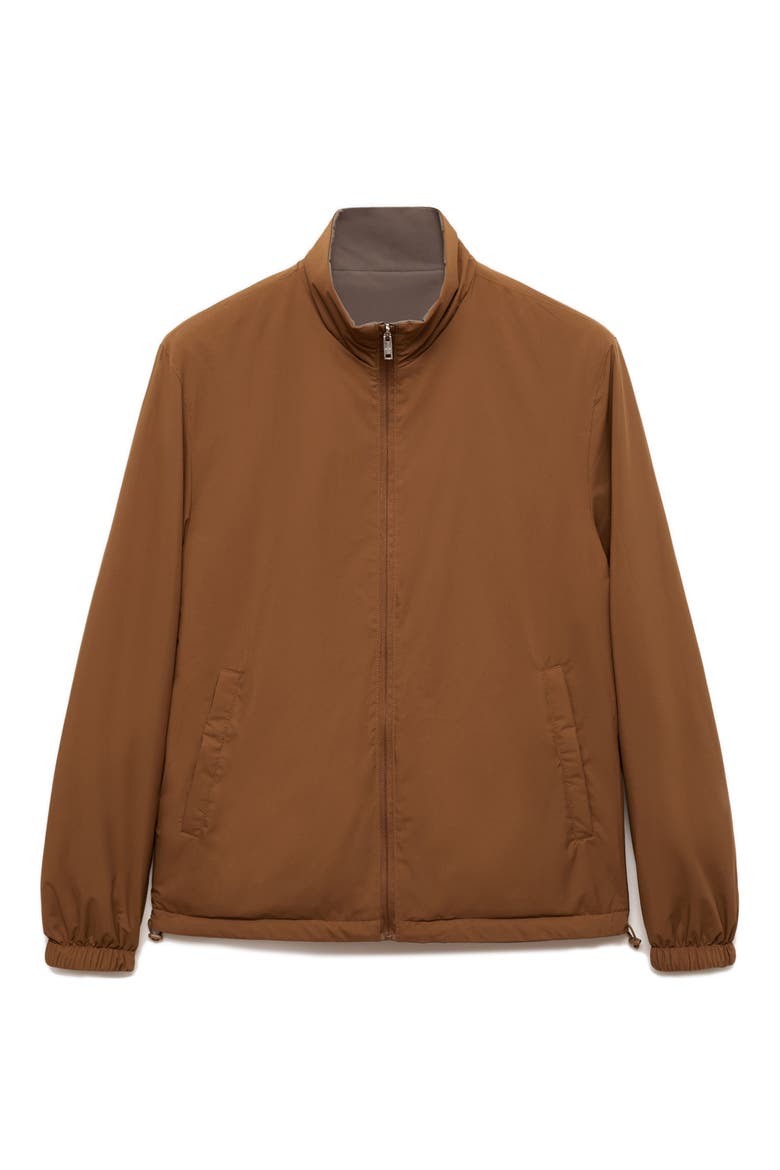 Water Repellent Reversible Jacket, Main, color, KHAKI