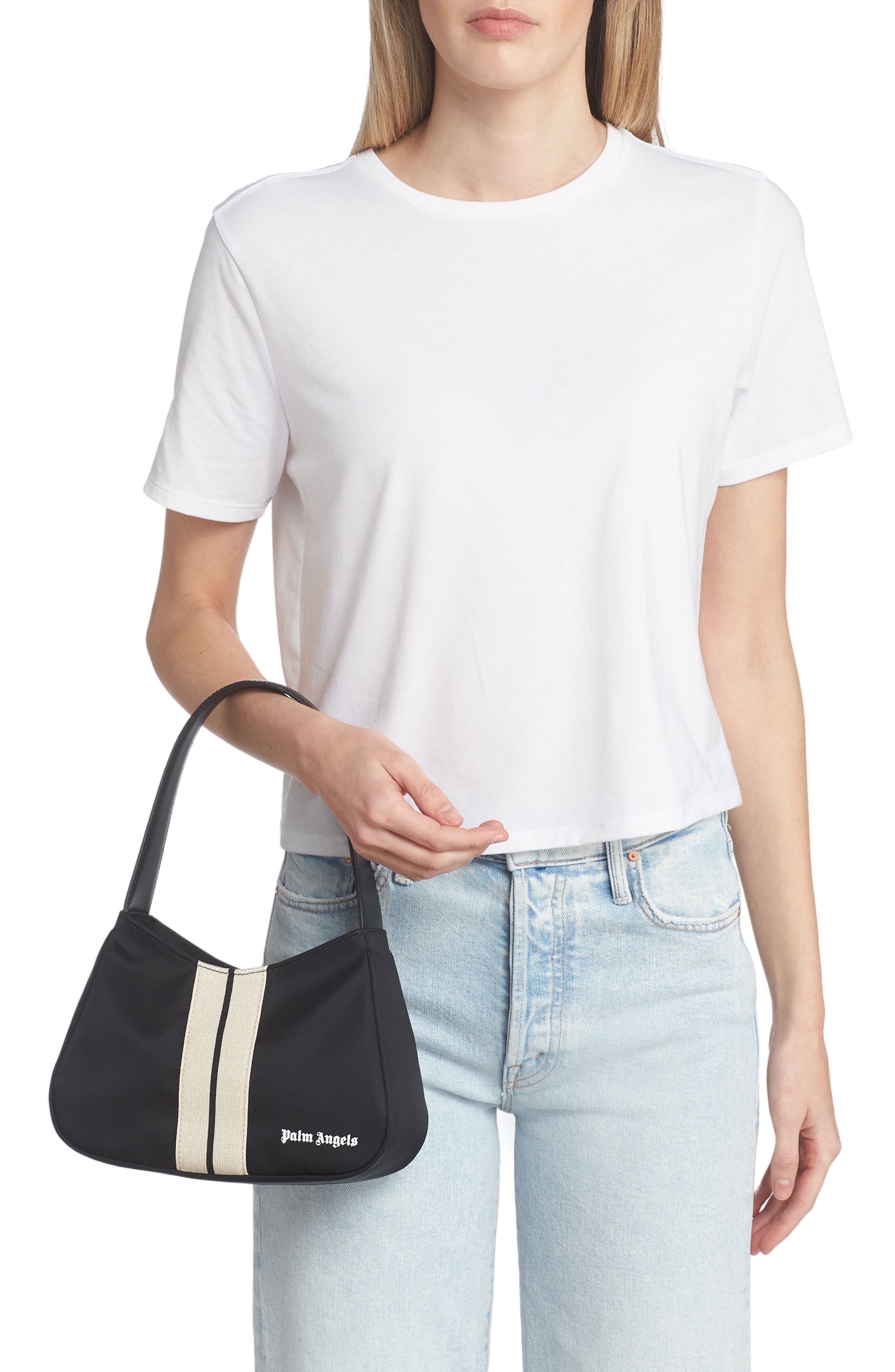 Palm Angels Venice Track Hobo Bag, Alternate, color, 