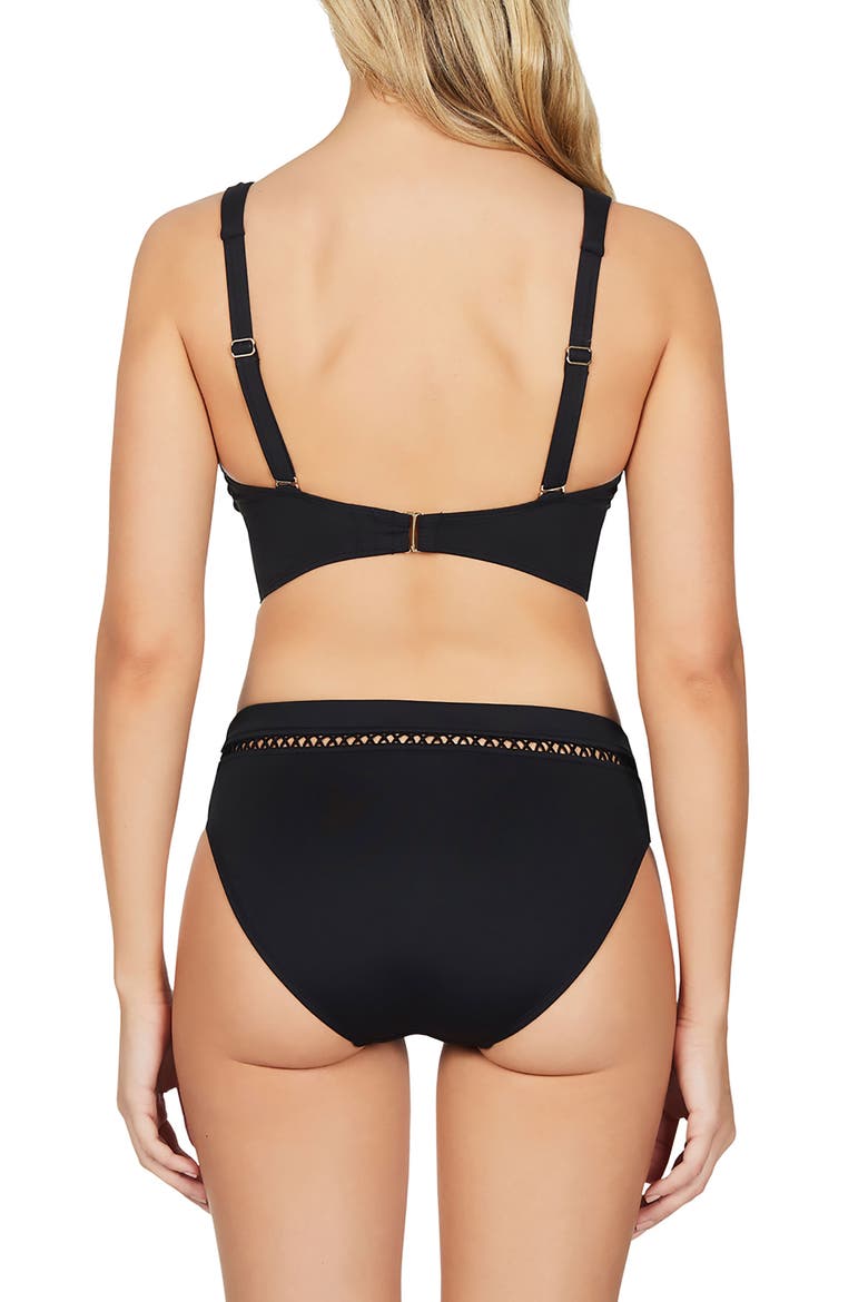 Lace Bikini Bottoms, Alternate, color, BLACK