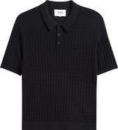 Wax London Naples Rib Cotton & Cashmere Polo Sweater