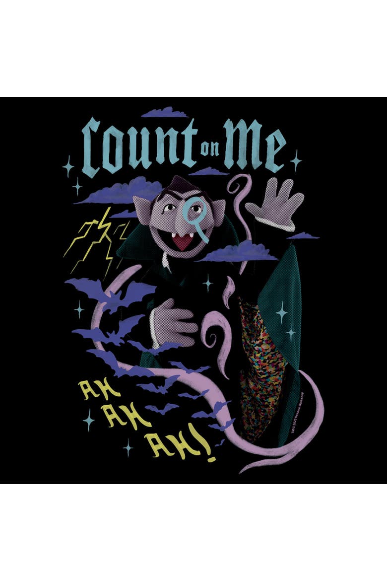 Men's Sesame Street Count on Me  Graphic T-Shirt, Alternate, color, Black