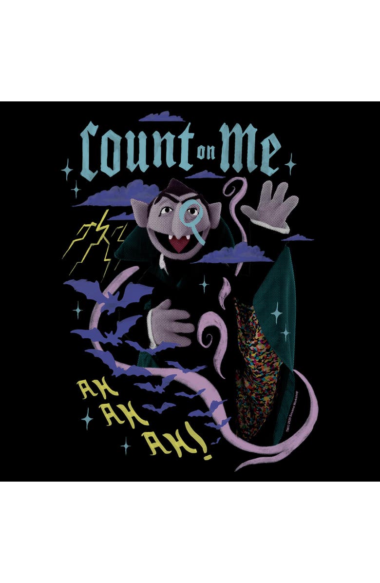 Sesame Street<sup>®</sup> Men's Sesame Street Count on Me  Graphic T-Shirt, Alternate, color, Black