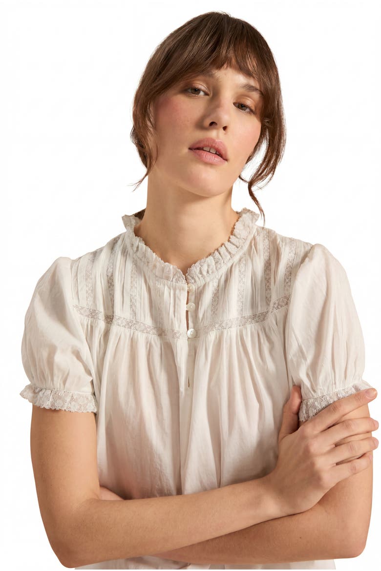 Ada Nightdress, Alternate, color, Vintage White