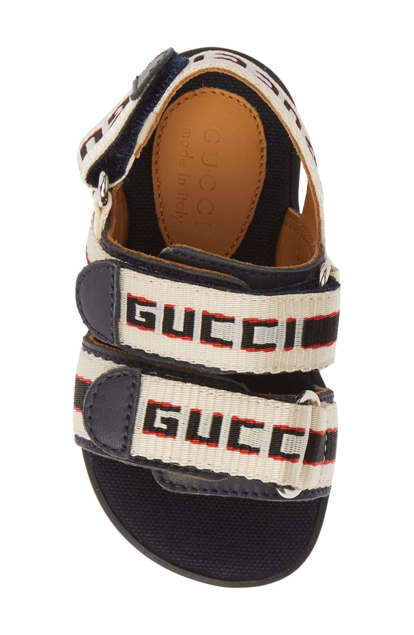 Gucci Sam Logo Strap Slingback Sandal, Alternate, color, 