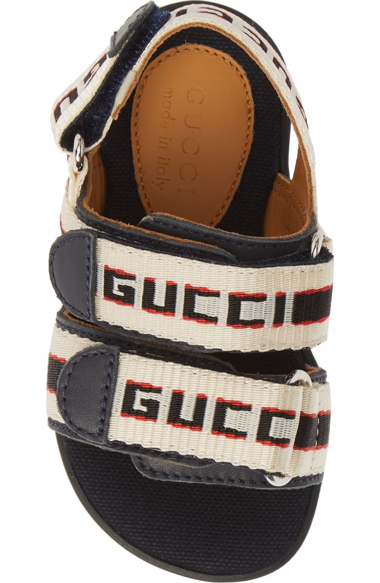 Gucci Sam Logo Strap Slingback Sandal, Alternate, color,