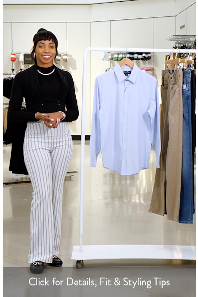 Men's Leeward Trim Fit Solid Performance Button-Up Shirt video