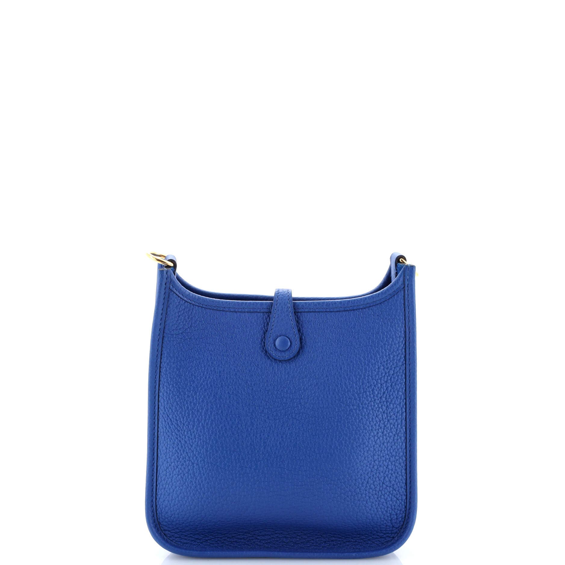 Pre-Owned Hermes Evelyne Bag Gen III Maurice TPM, Alternate, color, Bleu France