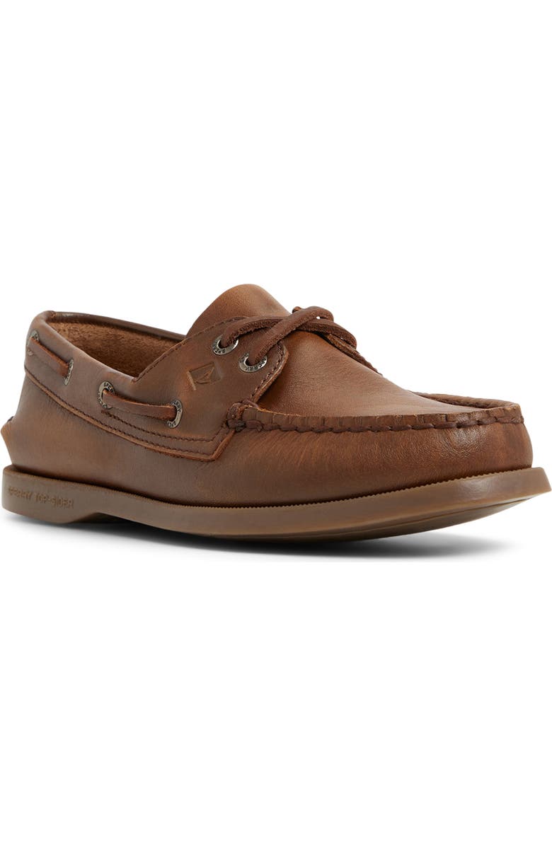 Sperry Authentic Original Mule Boat Shoe, Main, color, Brown Leather Distress