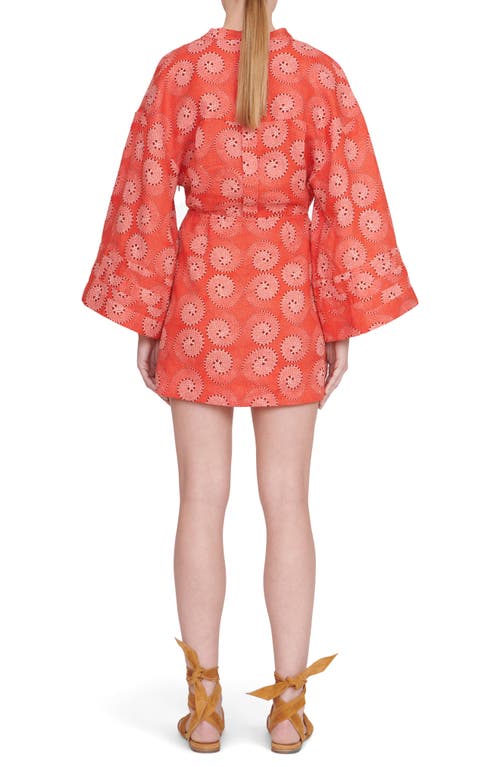 Staud Karlee Long Sleeve Linen Dress