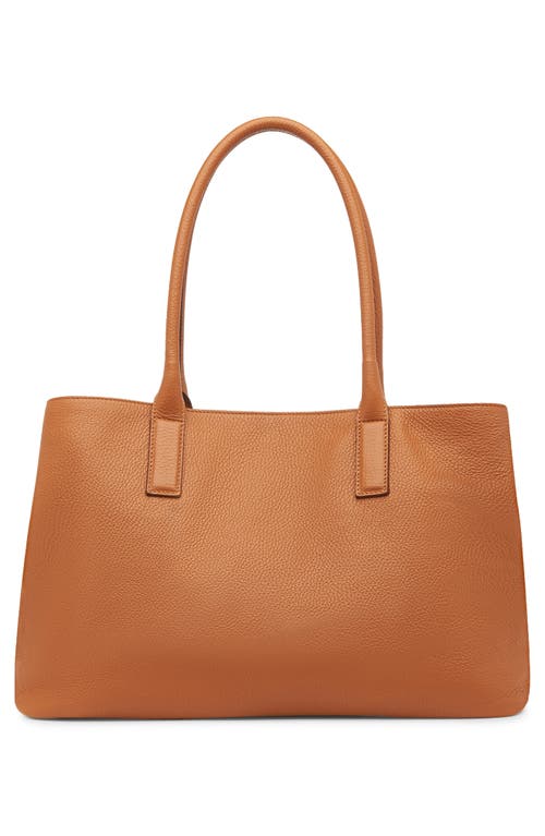 Lk Bennett Lillian Leather Tote In Tan