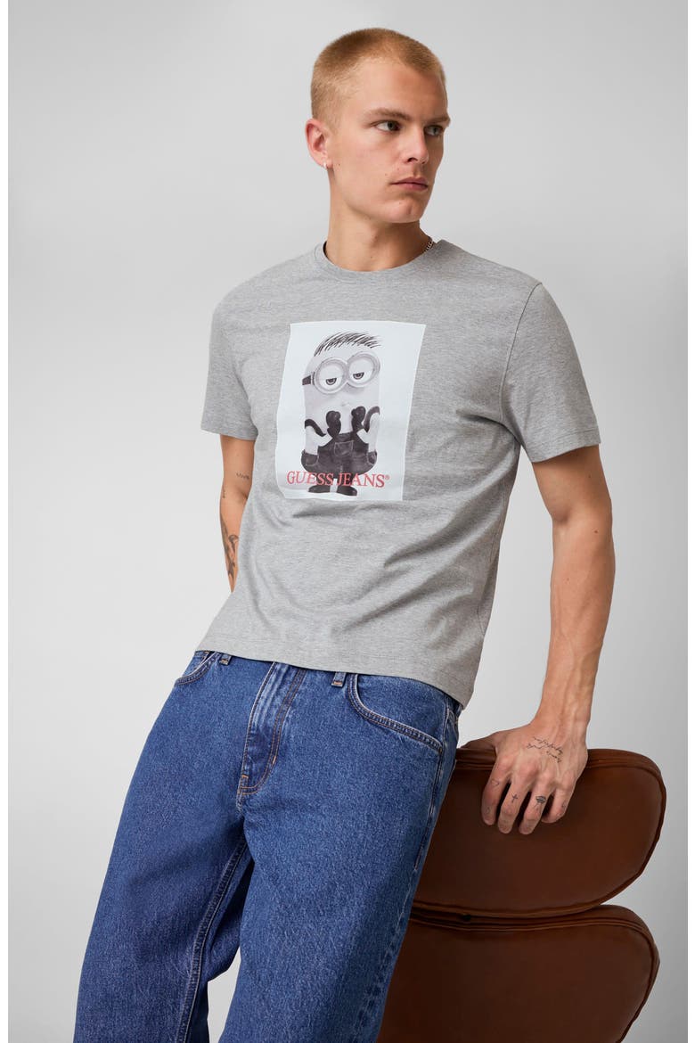 x Minions Photo Cotton Graphic T-Shirt, Alternate, color, GREY