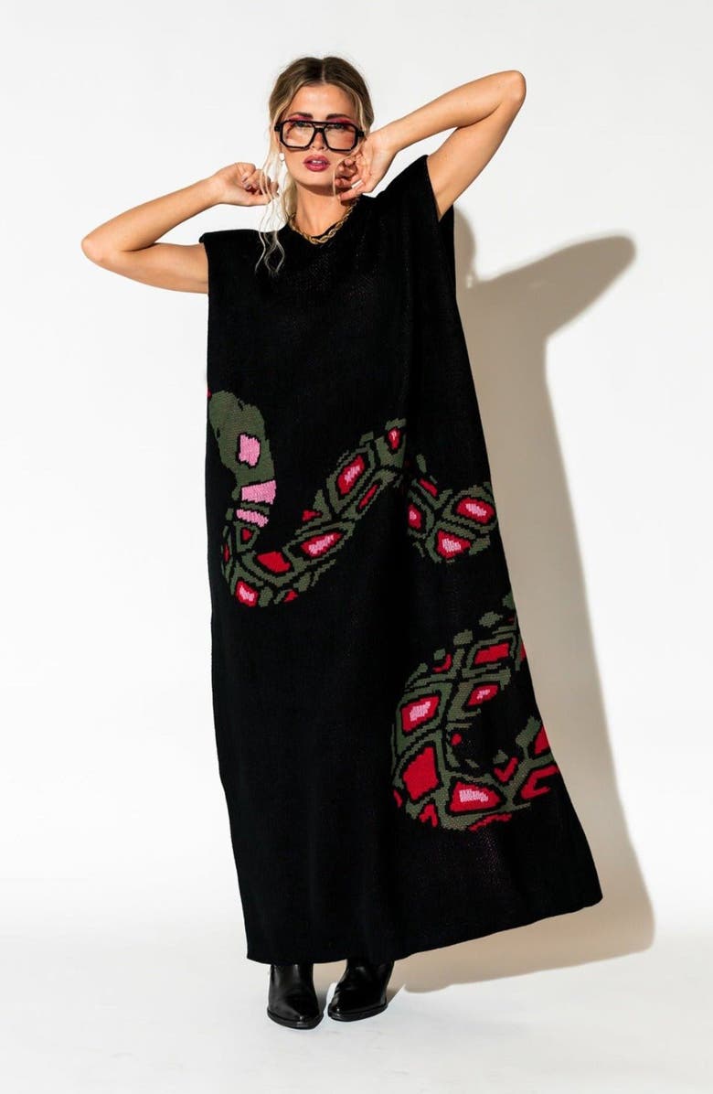 Dressed in Lala Big Reputation Oversize Maxi Sweater Dress, Alternate, color,