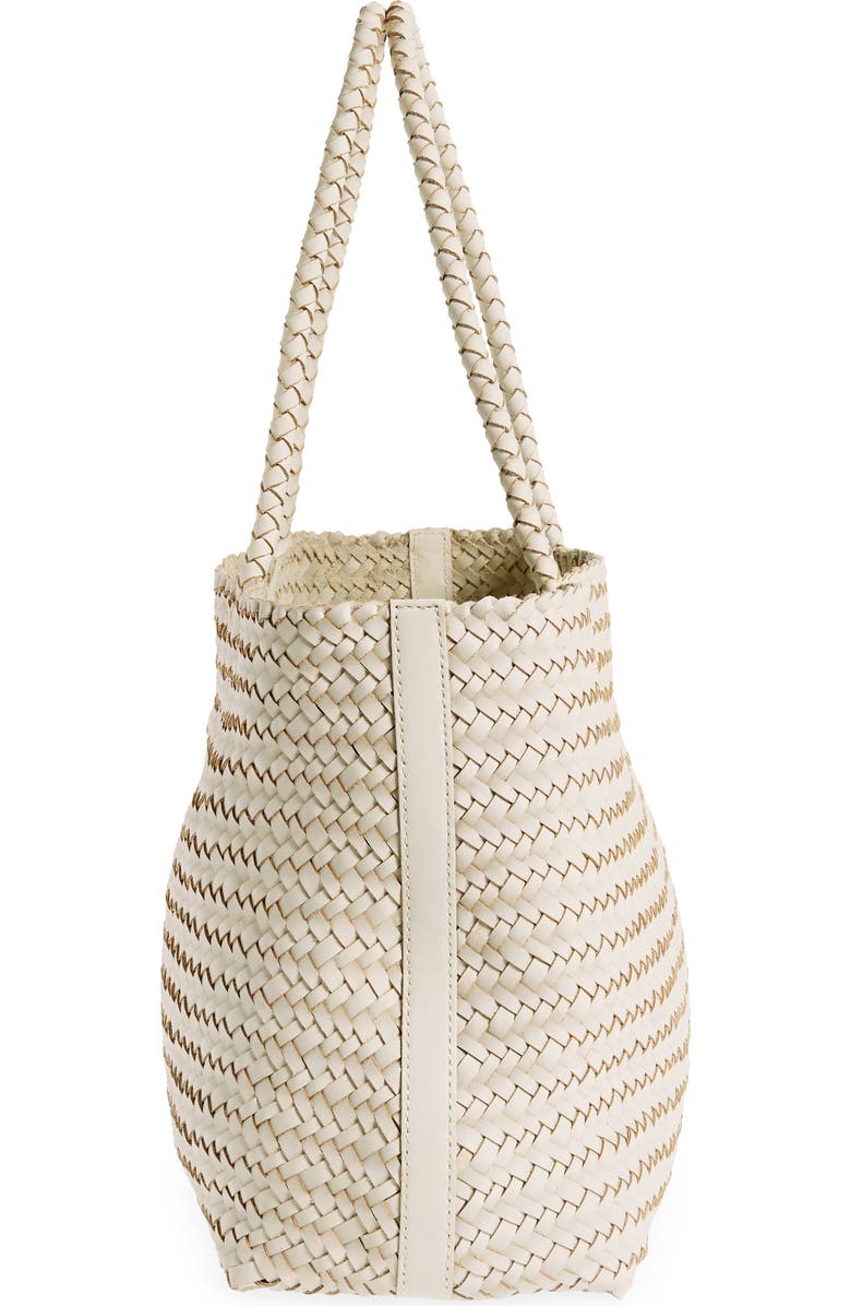 Madewell Handwoven Leather Tote, Alternate, color, Alabaster