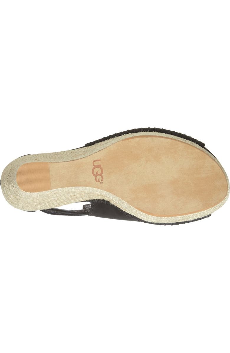 UGG<sup>®</sup> 'Jolina' Open-Toe Wedge, Alternate, color,