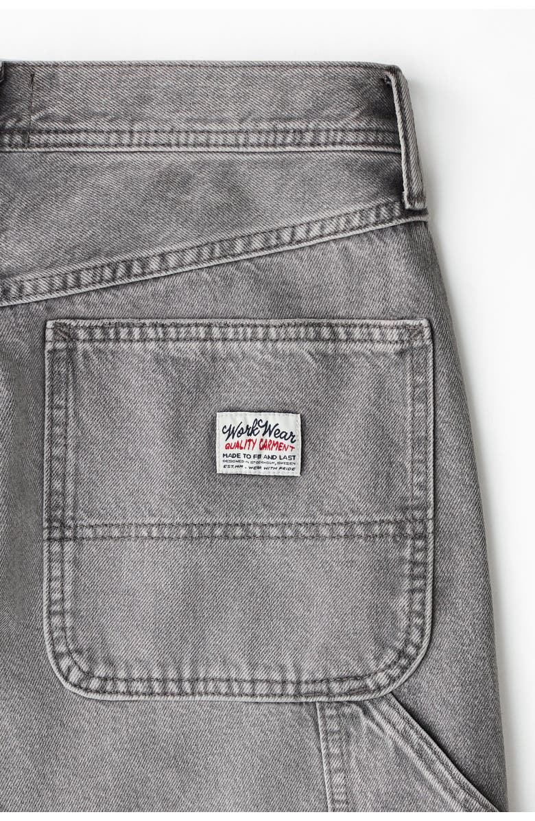 H&M Loose Carpenter Jeans, Alternate, color, Gray