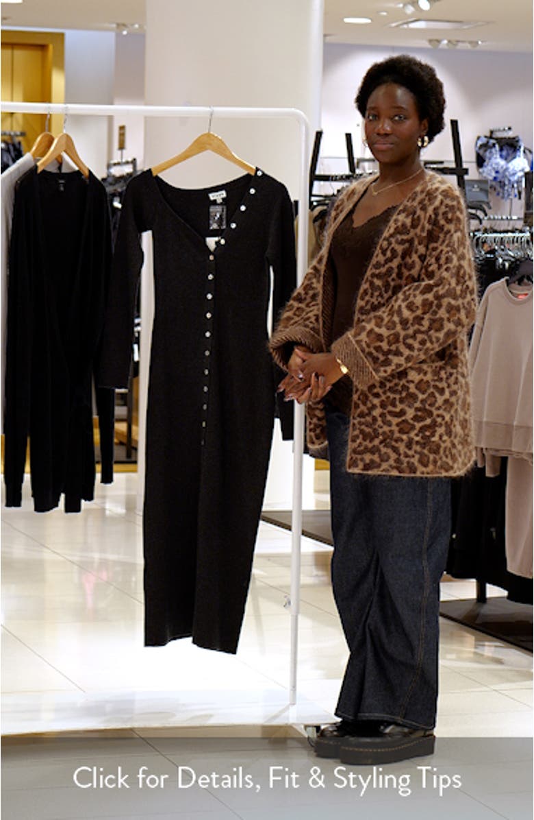 Craftsman Rib One-Shoulder Sweater Dress, sales video thumbnail