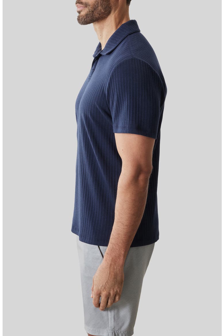 Luca Johnny Collar Polo, Alternate, color, NAVY