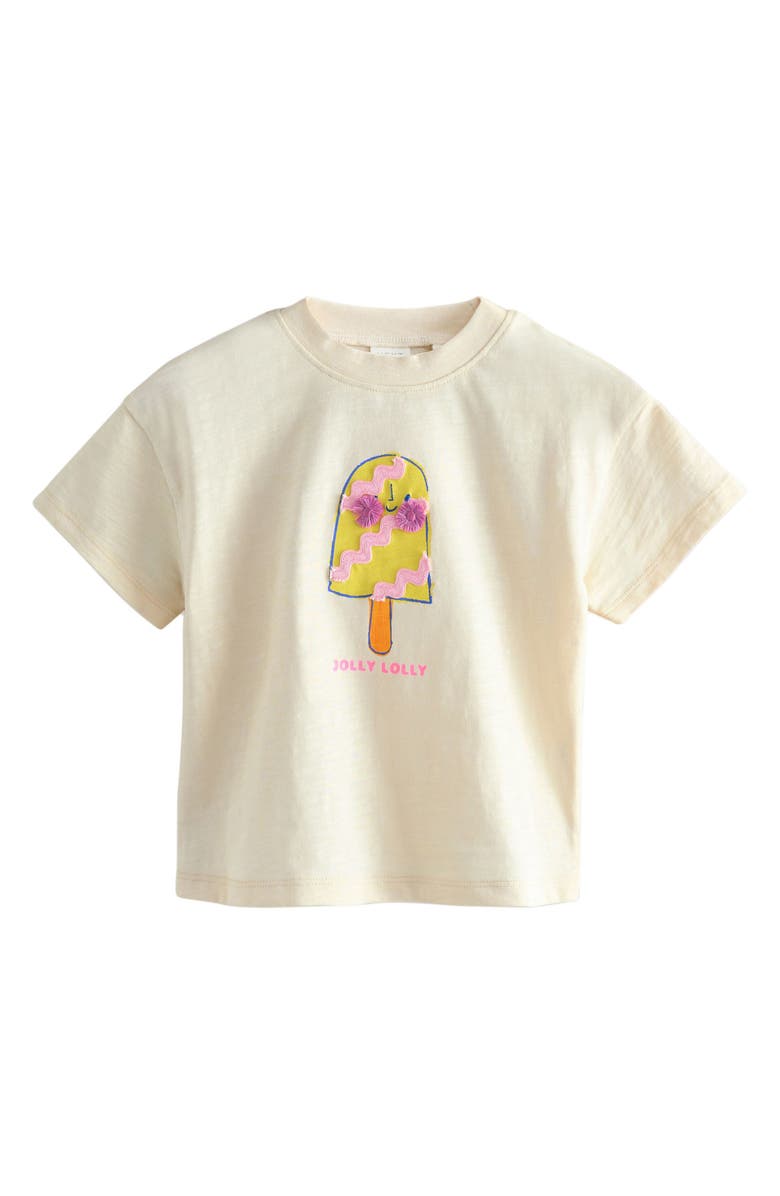 NEXT Kids' Assorted 4-Pack Cotton Graphic T-Shirts, Alternate, color, Pink