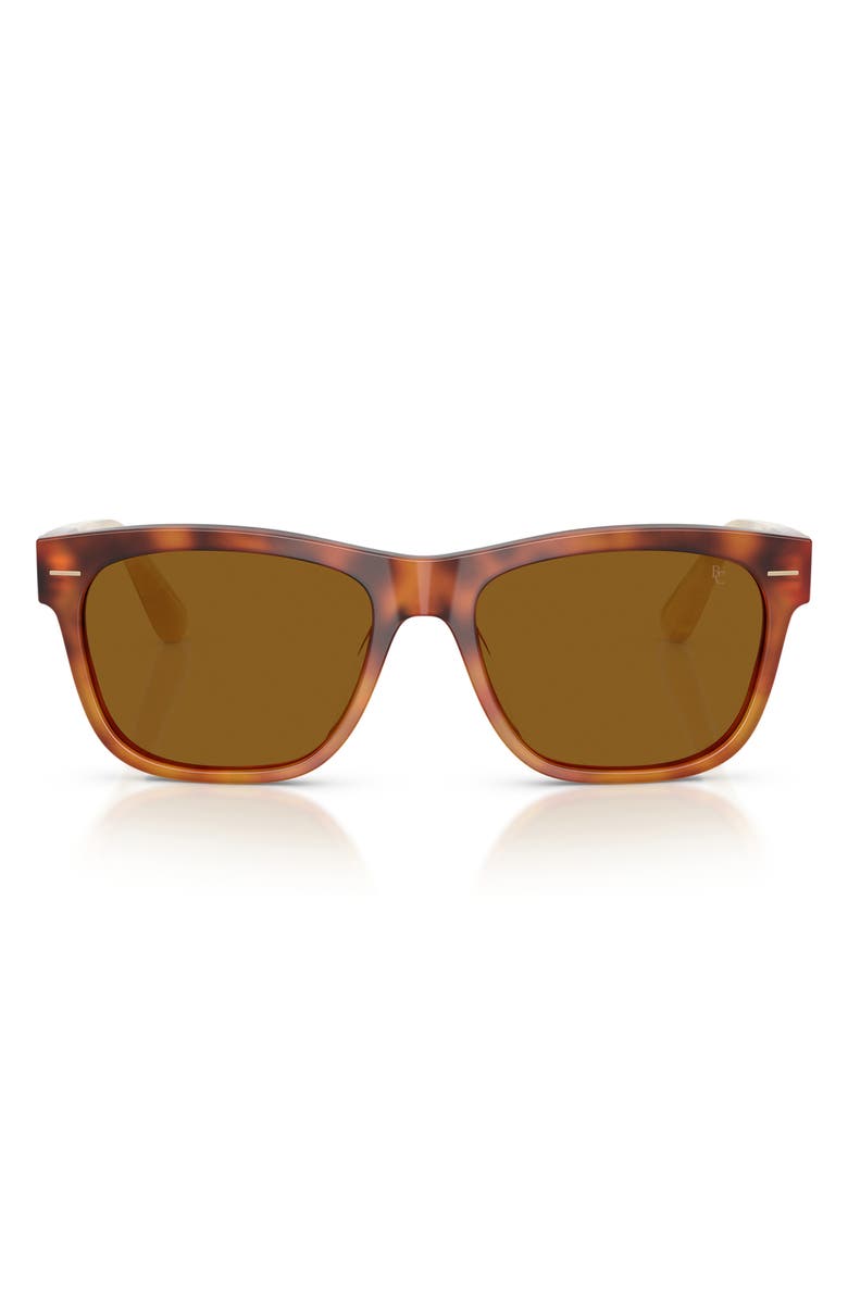 Brunello Cucinelli 55mm Pillow Sunglasses, Main, color, Havana / Terracotta
