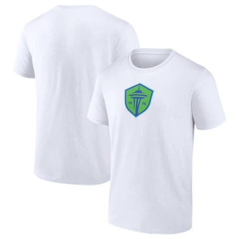 Men's Fanatics Branded  White Seattle Sounders FC  Primary Logo T-Shirt