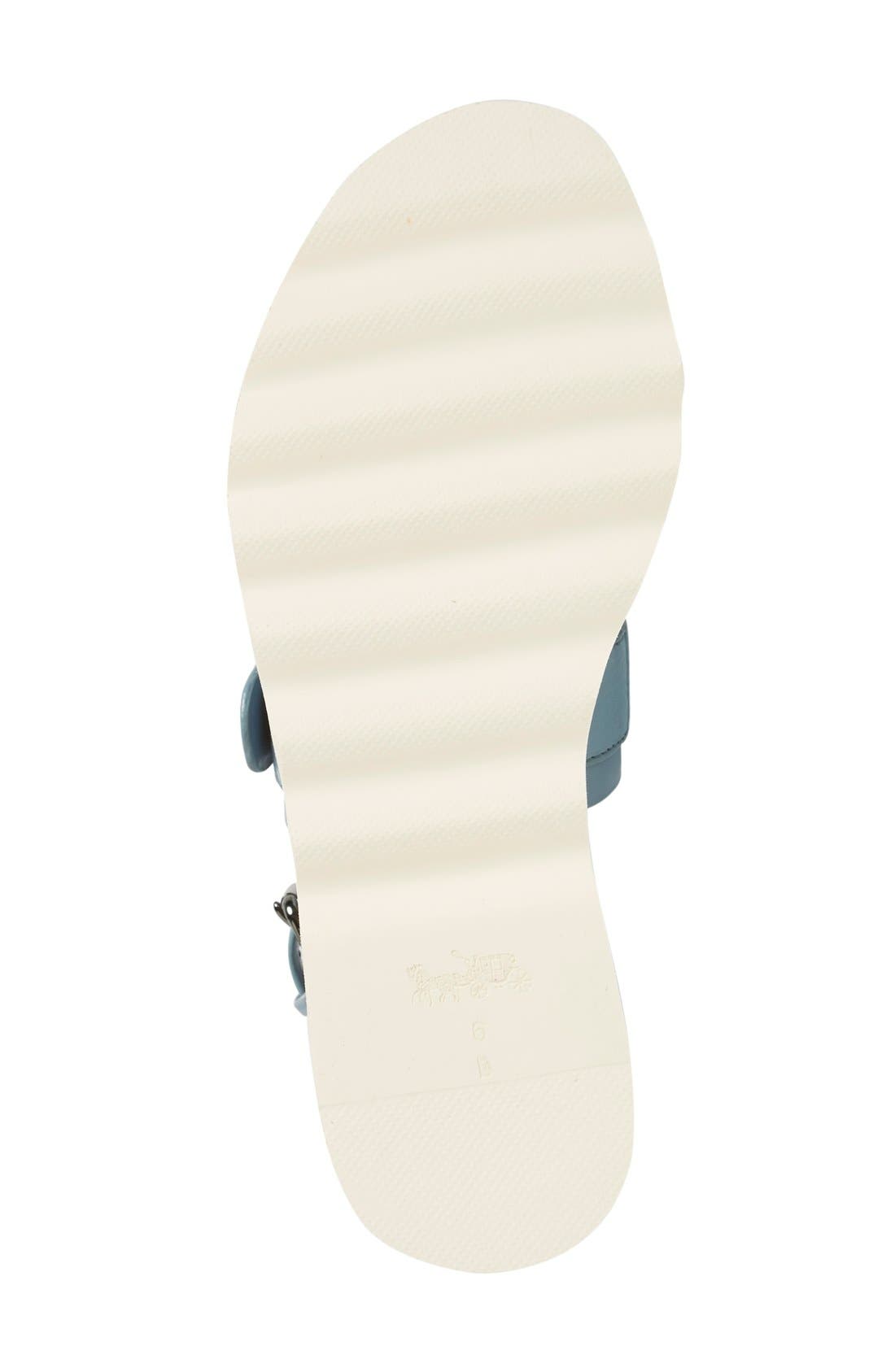 'Platt' Platform Sandal, Alternate, color, CORNFLOWER LEATHER