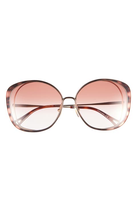 Novelty 63mm Oversize Round Sunglasses