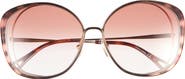 Chloé Novelty 63mm Oversize Round Sunglasses