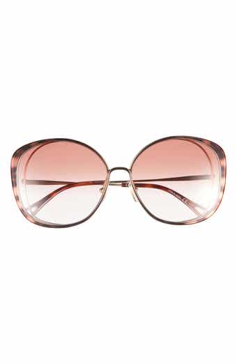 Chloé Novelty 63mm Oversize Round Sunglasses