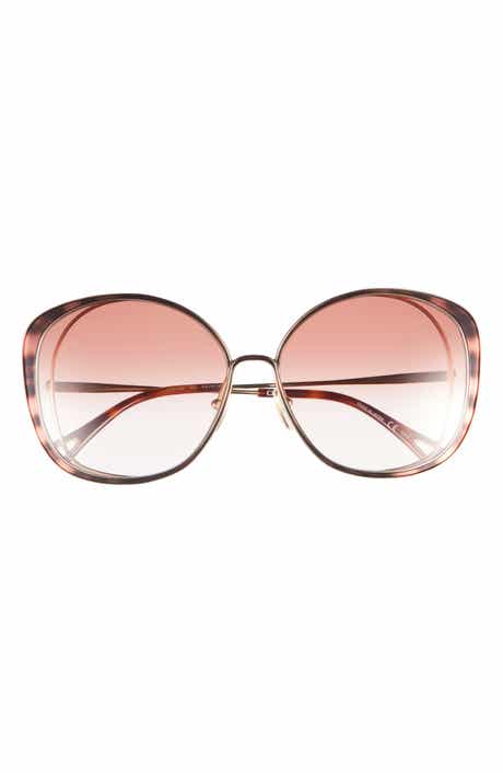 Chloé Novelty 63mm Oversize Round Sunglasses