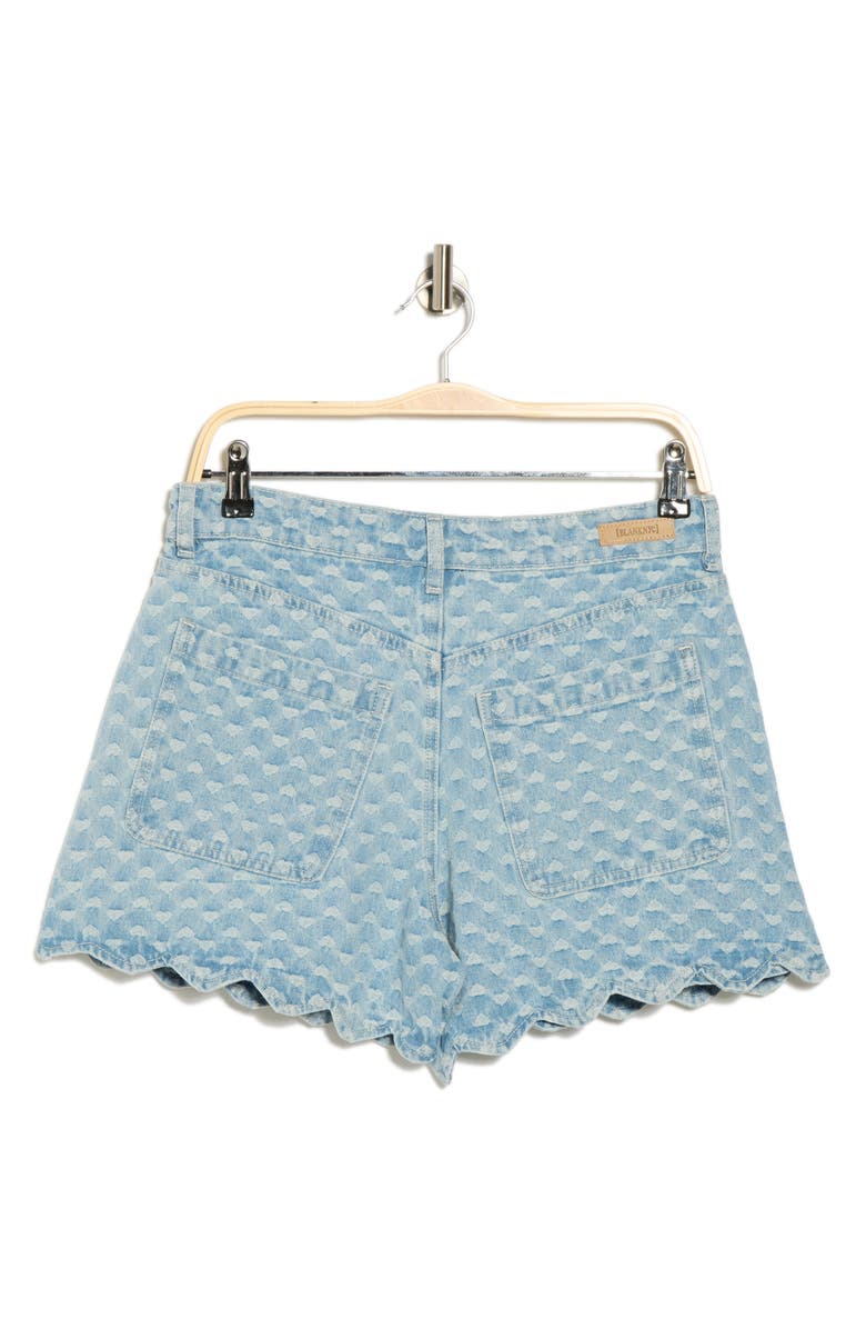Scalloped Denim Shorts