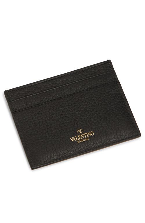 VALENTINO GARAVANI VALENTINO GARAVANI ROCKSTUD LEATHER CARD HOLDER 