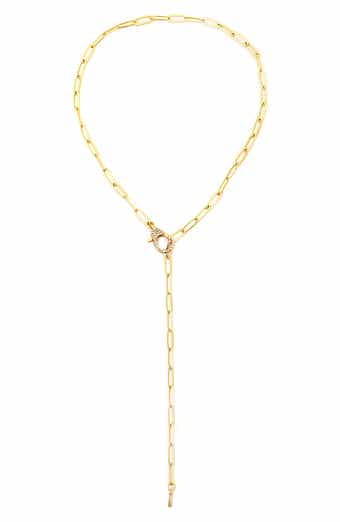 Panacea Pavé Crystal Y Necklace