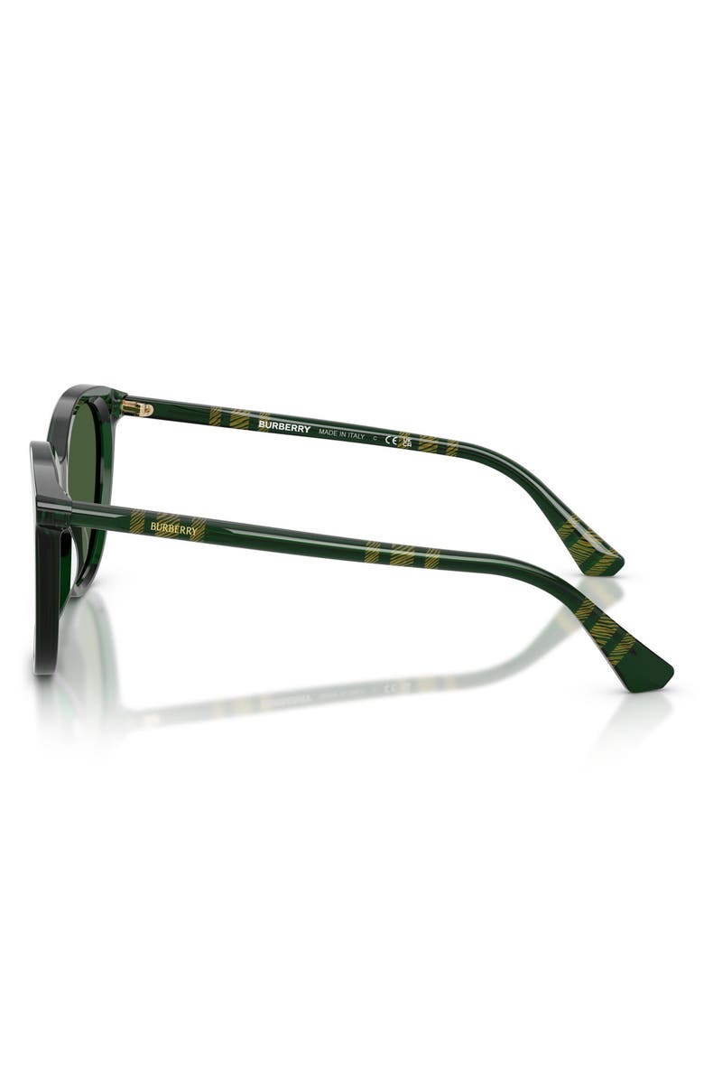 Burberry 55mm Phantos Sunglasses, Alternate, color, Green